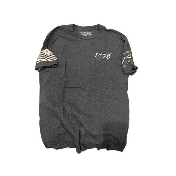 Grunt Style This well Defend Gray T-Shirt Mens L - Picture 1 of 3